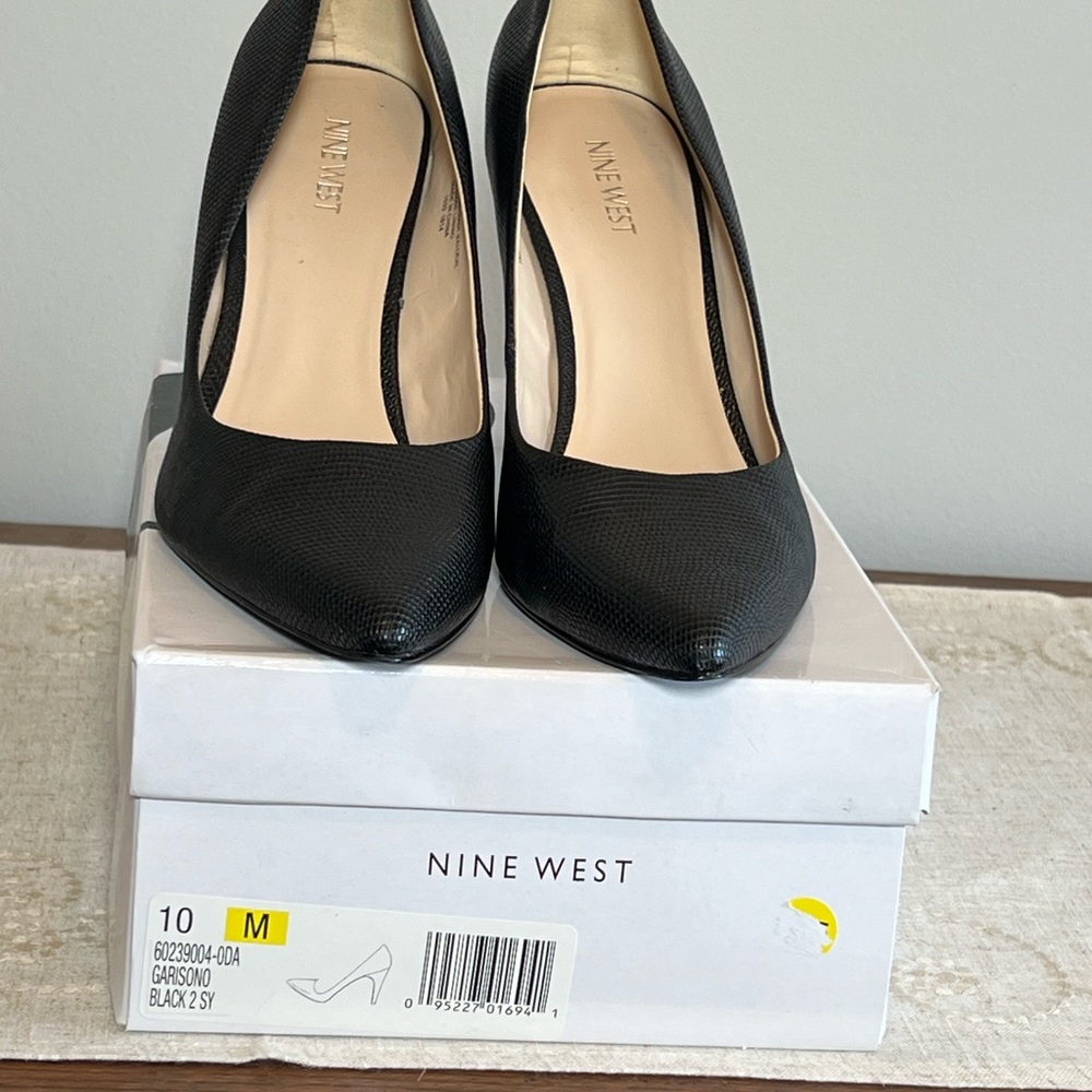Nine West Black Women's High Heel Shoes, size 10M